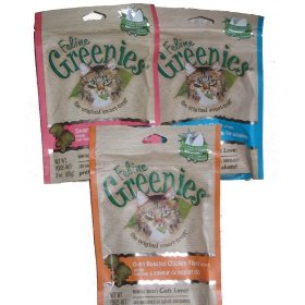 Greenies Feline 3Oz 3 Bags Assorted Cat