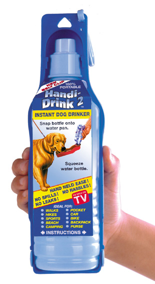 Handi Drink Dog Pet Portable Water Bottle Pet Dish Bowl