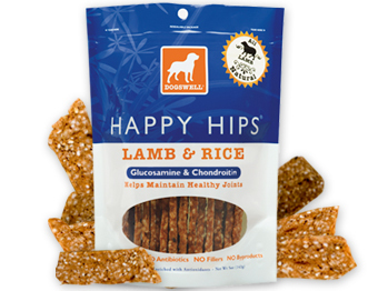 Dogswell Happy Hips LAMB and RICE Dog Treats 15 oz