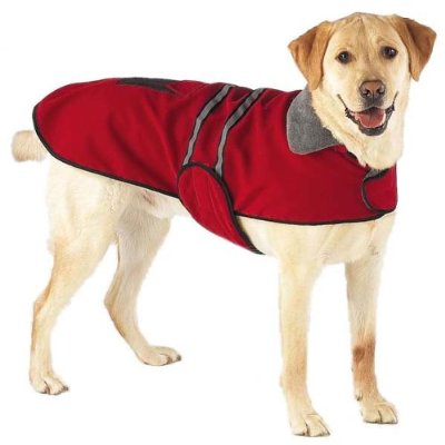 Dog Coat - Red Fleece Winter warm Reflective Jacket | eBay