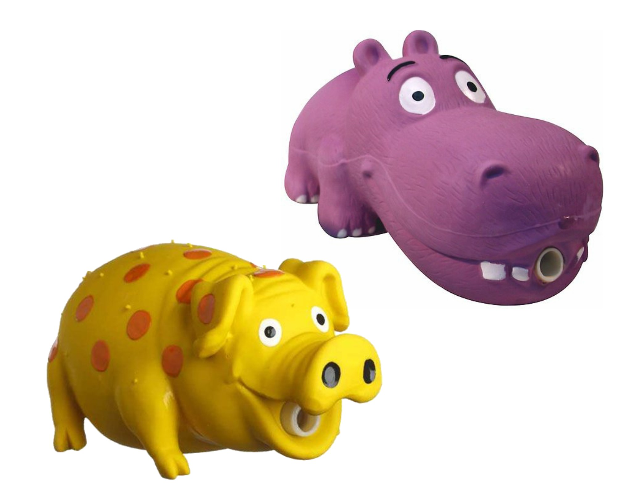 HDP Multipet Latex Grunting Dog Toy Bundle